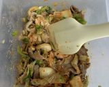 豚コマ、キムチ、油揚げ、ネギの常備菜作り方5写真