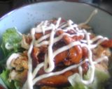 市販のものでチャチャッとチキ照り丼作り方2写真