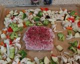 挽き肉野菜オーブン焼き。つまみです！作り方6写真