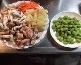 残り物焼き鳥の炊き込みご飯作り方2写真