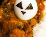 お家のカレーに乗せるだけ♪簡単ハロウィン作り方4写真