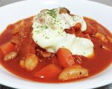 超簡単！鶏もも肉ときのこのトマトソース！作り方10写真