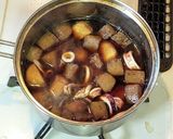 今美味しい　旬の里芋とイカの煮物作り方8写真