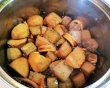 今美味しい　旬の里芋とイカの煮物作り方10写真
