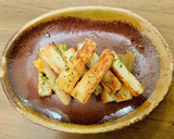 お弁当にも♡サクサク長芋の青のり焼き作り方3写真