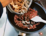 フライパンでカリッと！ごぼう入りビビンバ作り方5写真