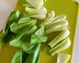 青梗菜とひき肉のオイスターソース炒め作り方2写真
