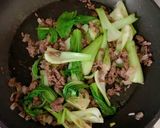 青梗菜とひき肉のオイスターソース炒め作り方10写真