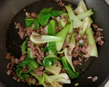 青梗菜とひき肉のオイスターソース炒め作り方10写真