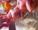 柿とクリームチーズの生ハム巻き作り方3写真