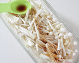 レンジで2分！えのきとたらこの佃煮風作り方2写真