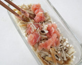 レンジで2分！えのきとたらこの佃煮風作り方4写真