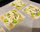 焼売の皮de＊じゃこと枝豆のピザ風作り方2写真