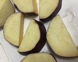 揚げ鶏とさつまいものポン酢炒め作り方1写真