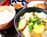 秋の味覚・簡単★さつまいもとカブの豚汁作り方11写真