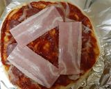 フライパンで下地を作り魚焼グリル焼ピザ作り方14写真
