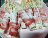 お弁当★時短★ピリ辛えのき肉巻き★作り方3写真