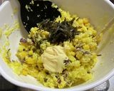 さつま芋とコーンの塩昆布マヨサラダ作り方5写真
