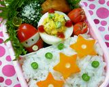 キャラ弁☆ぷちサンタクロース♫作り方4写真