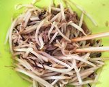 レンジで簡単♪もやしの肉みそ塩昆布作り方4写真
