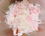 歯触り抜群!皮ごと大根とハムの酢の物作り方5写真
