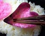 お弁当に✿桜でんぶでラクガキ～♡作り方2写真