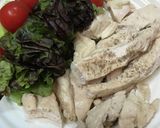 シンプル●鶏むね肉の蒸し焼きサラダ作り方3写真