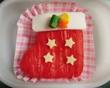 キャラ弁☆クリスマスブーツ弁当♪作り方4写真