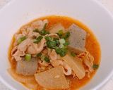 もつでなく豚バラで、もつ煮風豚バラ煮込み作り方5写真