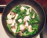 絶品☆タラとほうれん草のクリームパスタ作り方3写真