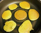 離乳食後期 小松菜オートミールパンケーキ作り方6写真