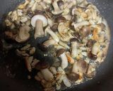 キノコソース絡めた濃厚パスタ作り方1写真