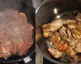 鶏もも肉と舞茸と南瓜のトマト煮作り方2写真