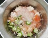 冷たいスープ♡豆腐とオクラの梅おろし汁作り方3写真