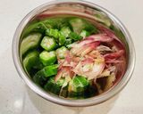 冷たいスープ♡豆腐とオクラの梅おろし汁作り方1写真