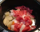 我が家の定番!すき焼き風味肉じゃが作り方2写真