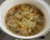 ほうれん草と卵の具沢山スープ作り方5写真