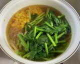 ほうれん草と卵の具沢山スープ作り方6写真