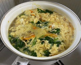 ほうれん草と卵の具沢山スープ作り方8写真