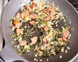 大根菜 しらす チャーハン作り方2写真
