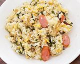 大根菜 しらす チャーハン作り方4写真