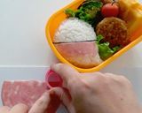 すみっコぐらし・おばけのキャラ弁作り方4写真