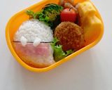 すみっコぐらし・おばけのキャラ弁作り方5写真