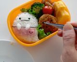 すみっコぐらし・おばけのキャラ弁作り方7写真
