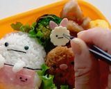 すみっコぐらし・おばけのキャラ弁作り方8写真