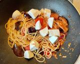 モッツァレラとなすとツナのトマトパスタ作り方8写真