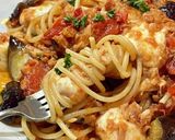 モッツァレラとなすとツナのトマトパスタ作り方10写真