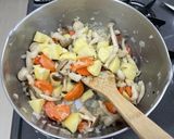 白菜のシチュー風スープ作り方6写真