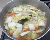 白菜のシチュー風スープ作り方8写真
