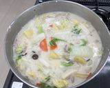 白菜のシチュー風スープ作り方9写真